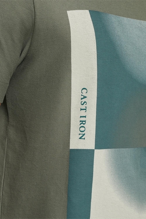 Cast Iron short sleeve r-neck regular fit tw